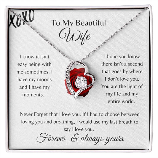 To My Beautiful Wife | Last Breath | Forever Love Necklace